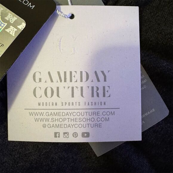 Philadelphia Eagles Gameday Couture Women's Black Oversized Sweatshirt Size XL - Picture 6 of 8